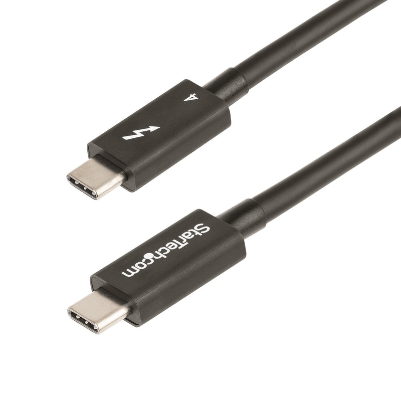 StarTech.com Cable 1M Thunderbolt 4 - 40Gbps - Pd 100W - Vídeo 4K/8K - Cable Thunderbolt 4 With Certificación