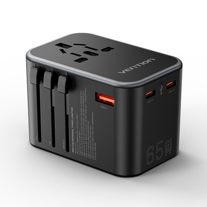 Vention Wall Charger Universal FJDB0 Socket Power Universal 2x USB Type-c 1x USB 65W