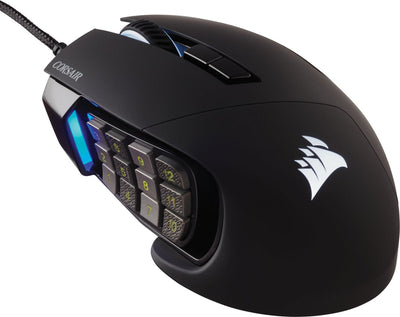 Corsair Mouse USB Gaming Scimitar Elite RGB Optico 16K DPI Moba Mmo Black — image 1