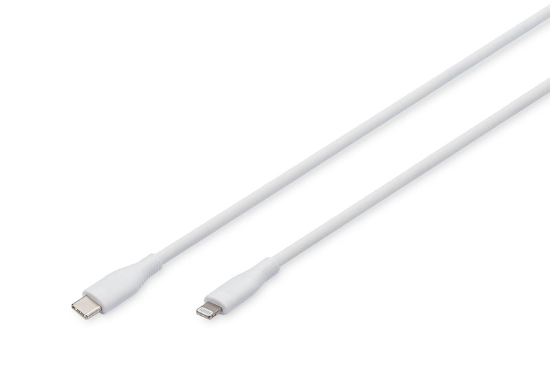 Digitus Cable USB 2.0 Typ C -lightning Silikon M 2M White