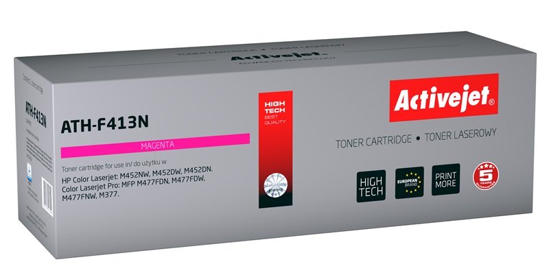 Activejet Toner ATH-F413N (reemplazo HP 410A CF413A - Supreme - 2300 Páginas - Magenta