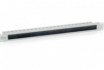 Equip Panel Pasacables With Brush 1U With Barra Stand