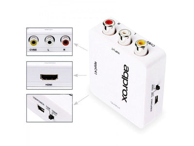 Approx Adapter Rca a HDMI Resolution Up To 1080P Aliment Microusb White APPC41 — image 1