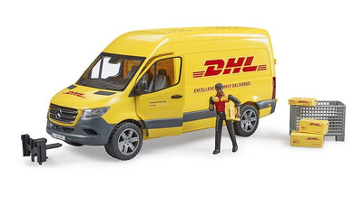 Bruder MB Sprinter Dhl With Conductor, Yellow 2671 — image 1