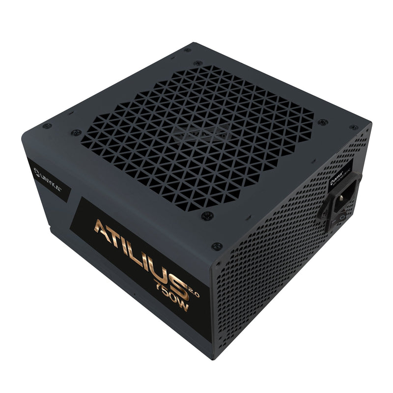 Unykach Atilius 2.0 Black 750W 80 Plus Bronze Power Supply 750W ATX 2.3 - Apfc - Fan 120MM