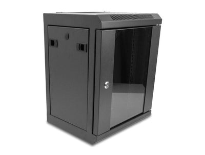Delock 43418 Gabinete Network 10 With Door Glass 8U Black — image 1