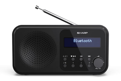 Sharp DR-P420(BK) Tokyo Portable Digital Radio, Fm Dab +, Bluetooth 5.0, USB Or Battery Powered, Midnight Blac — image 1