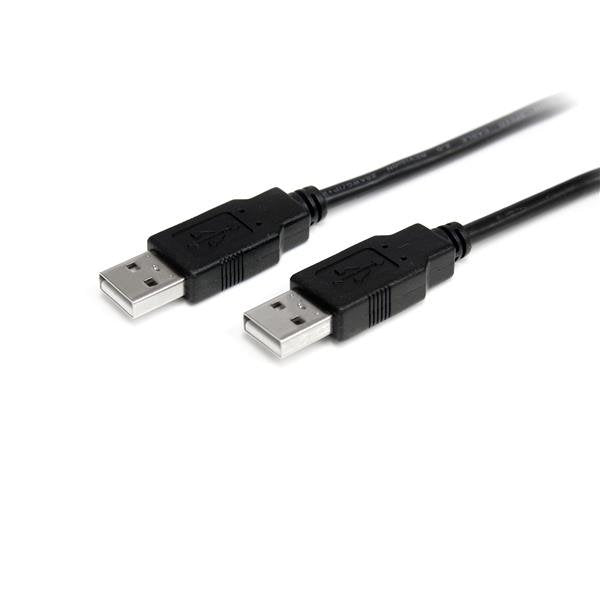 StarTech USB Cable 2.0M/M 1M Black USB2AA1M