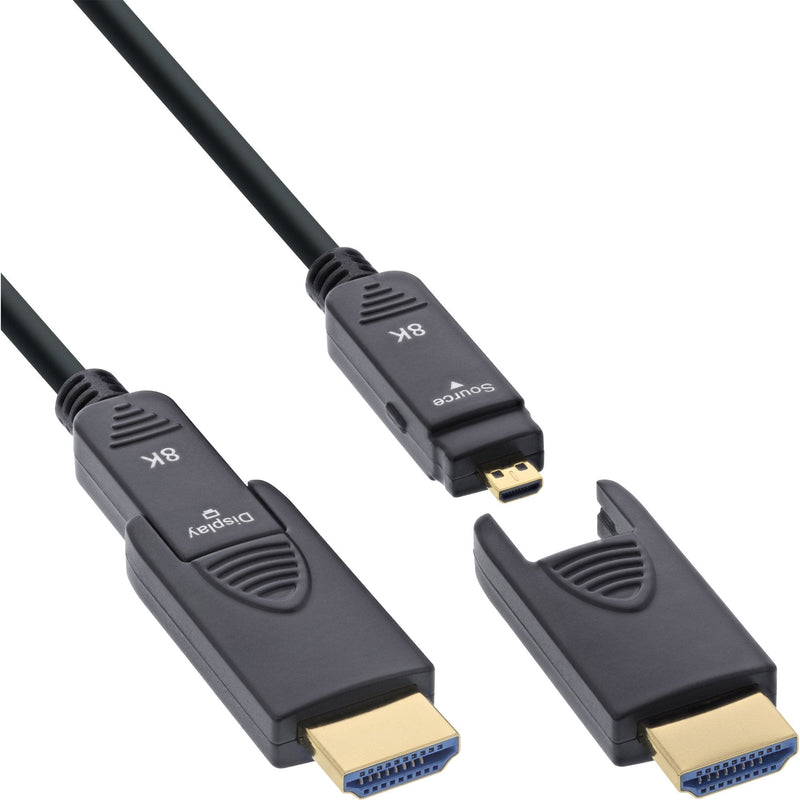 Inline® HDMI Aoc Cable Ultra High Speed Hdmi, 8K4K, Detachable Plug, 30M