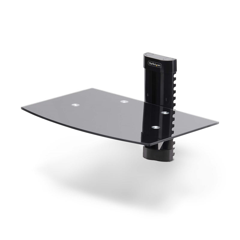 StarTech.com Floating Wall-mounted Av Shelf, Adjustable Height Shelf For Under TV, Organize a/V Equipment On B