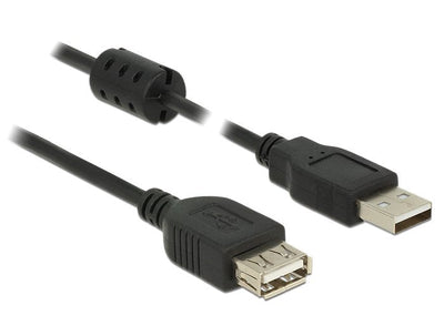 Delock Alargador USB 2.0 Tipo-a Male USB 2.0 Tipo-a Female 1,5M Black — image 1
