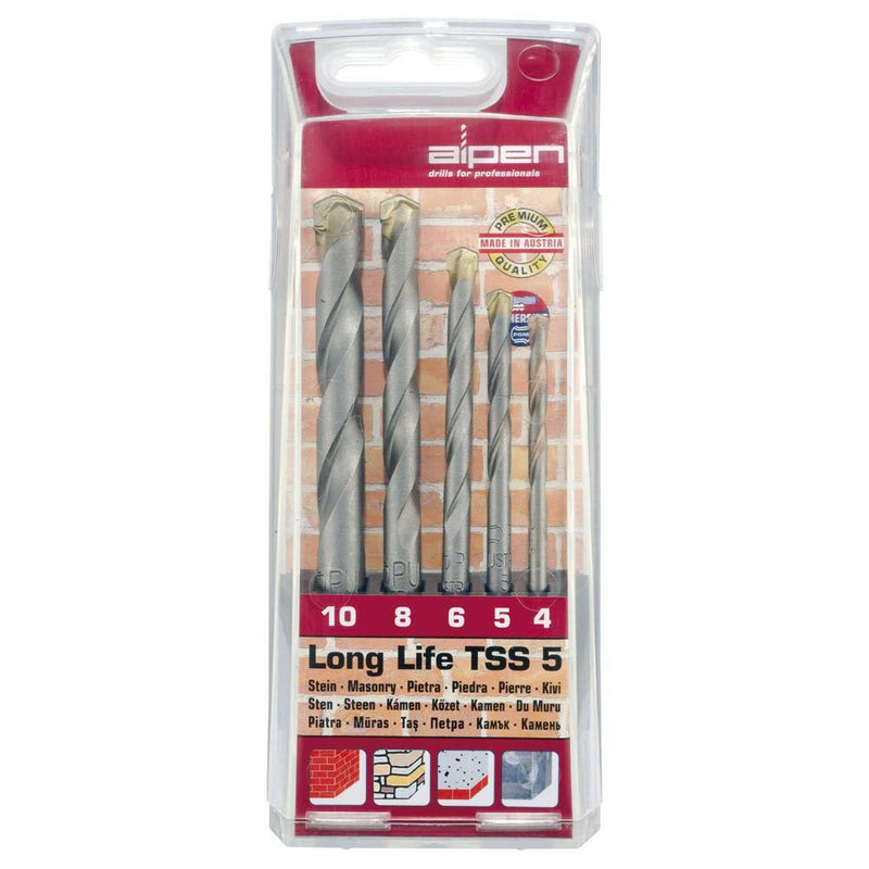 Taladro Broca Alpen Tss 5 Ll 4-5-6-8-10