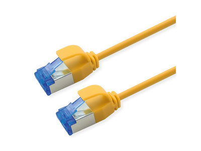 Roline Network Cable CAT.6A (class Ea) S FTP (pimf), Lsoh, PoE, Yellow 0,3M — image 1