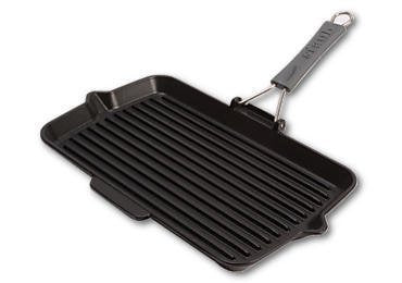 Staub Square Grill Pan 34X21CM Cast Iron, Black, Induction — image 1