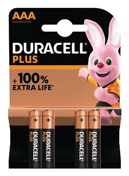 Duracell Pack 4 Batteries Aaa Plus Power Boost DPBLR3B4 1.5V Alcalinas
