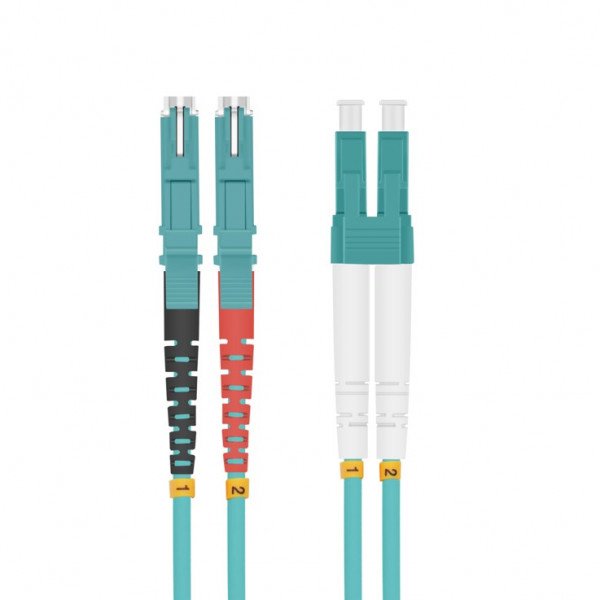 Helos Lwl Network Cable E2000® (lsh)/Lc Duplex 50/125?M OM3 Aqua 10,0M