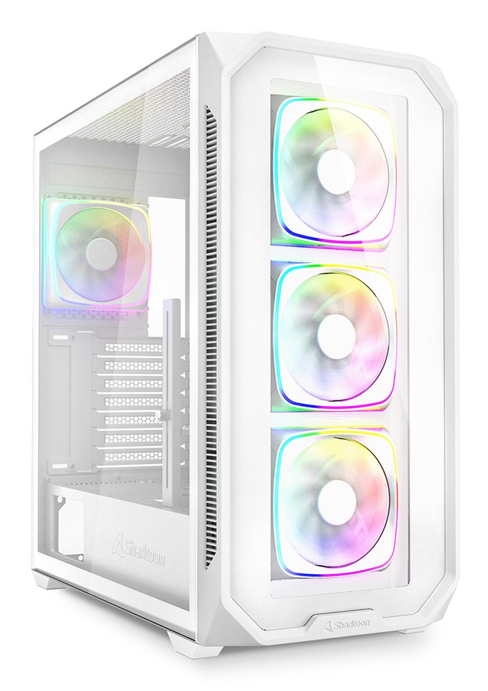 Sharkoon PC Case AK5G RGB White Glass Tempered X 2 4044951041848