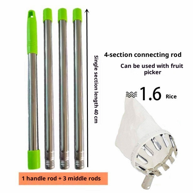 Stainless Steel Splicing Rod Fruit-picking Device Fruit Tool