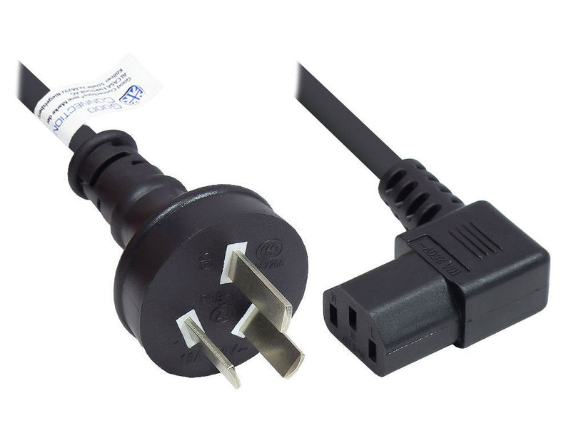 Good Connections Cable Power China An C13 Angulado. Black 1,8M