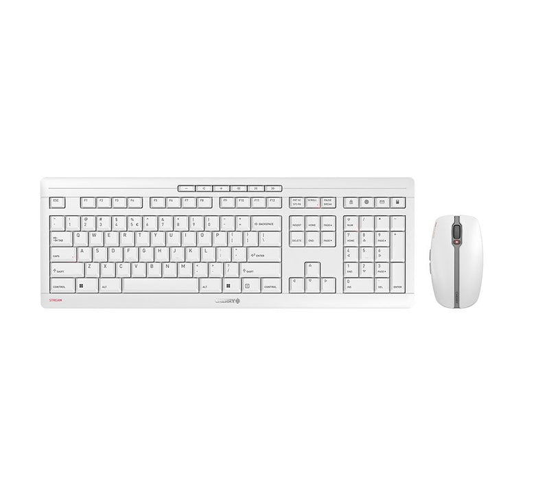 Cherry Keyboard English Stream Desktop Recharge RF Wireless QWERTY Grey