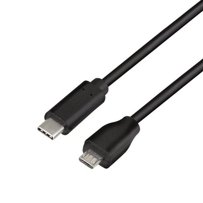 Logilink USB 2.0 Cable USB-C a Micro-usb 0,5M Black — image 1