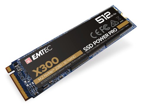 Emtec Drive SSD 512GB M.2 PCIE X300 NVMe M2 2280