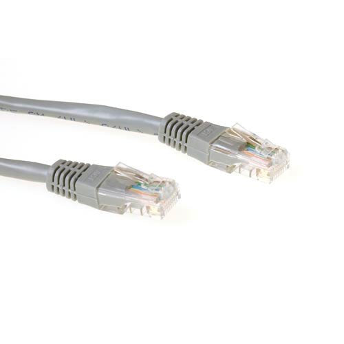 Grey 15 Meter U UTP CAT.6 Patch Cable With RJ45 Connectors