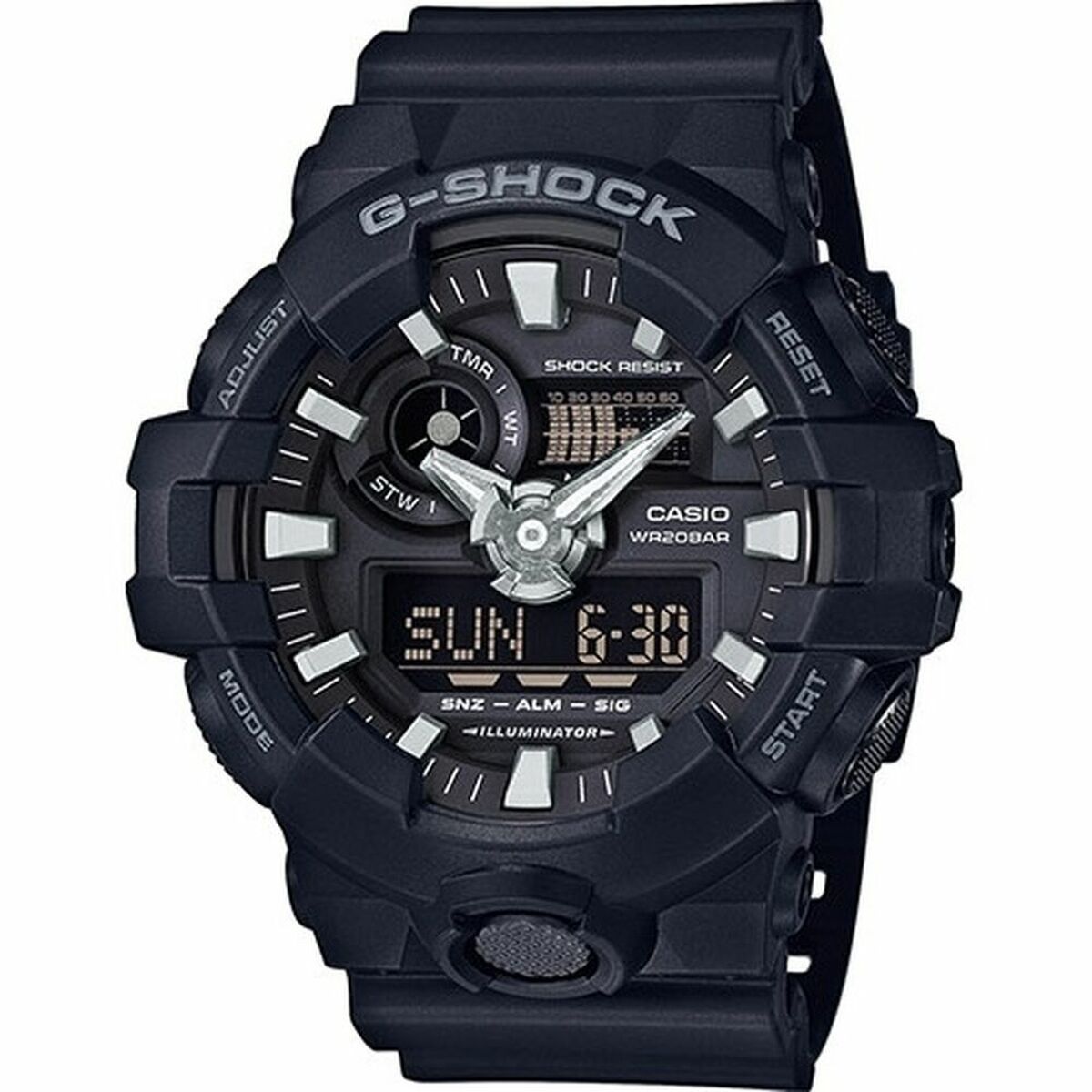 Casio G-Shock Men's Watch Casio G-Shock Ga-700-1Ber Black (Ø 49 Mm) (Ø 53 Mm)