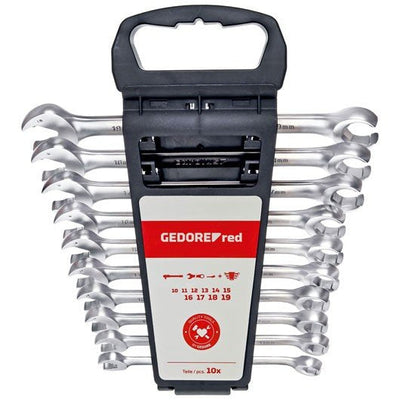 Gedore Set Of Keys Extremo Abierto With Trinquete Red 10 Pieces Keys Inglesas 3301003 — image 1