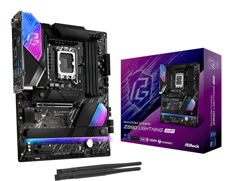 Asrock Motherboard Z890 Lightning Black 90-MXBPG0-A0UAYZ