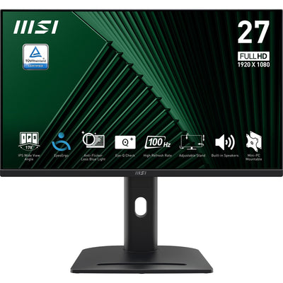 MSI Monitor Pro MP275PG 27 1920 X 1080 Pixels Full HD LCD Black — image 1