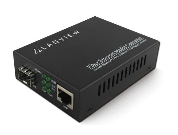 Lanview LVN-MED-SFP-1000BASE-X Convertidor Medio