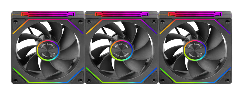 Mars Gaming Pack 3 Fans Invertidos MF-LINKFINITYKIT2R 12CM ARGB