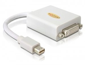 Delock Adapter Mini DisplayPort 1.1 Male DVI Female Passiv White