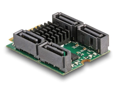Delock 61062 Convertidor M.2 Clave B + M Male a 4 X SATA Male With RAID And Hyperduo — image 1
