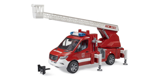 Bruder Vehículo Body Bomberos MB Sprinter With Módulo Light And Sound Red/White Ladder Giratoria, Pump — image 1