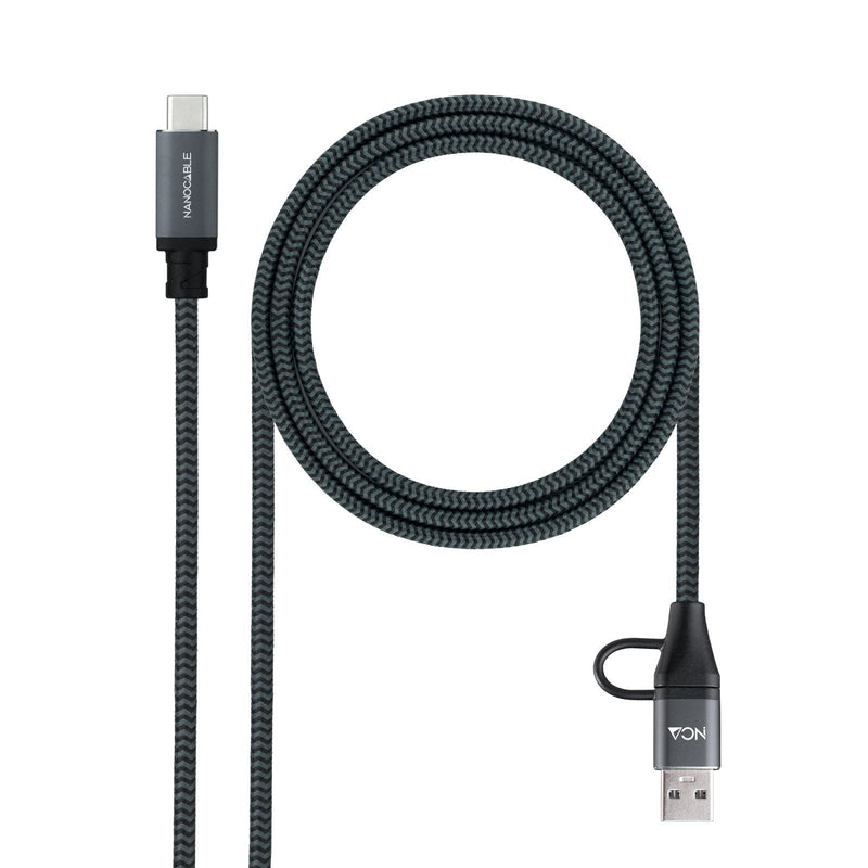 Cable USB 3.2 GEN2X2 100W, Usb-c+a/M-usb-c/M,3M