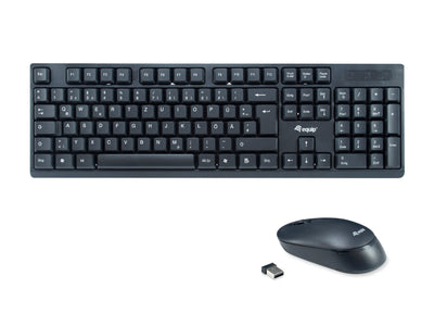Equip Keyboard German + Mouse 245220 RF Wireless Qwertz Black — image 1