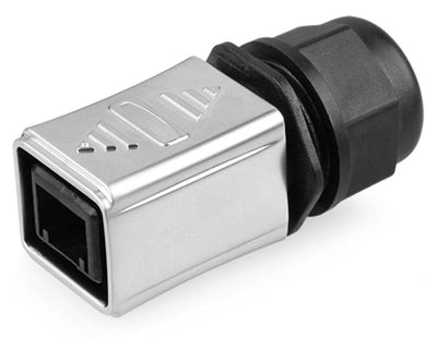 Good Connections Industrial Connector S6 - Unbestückter Connector Male Aussparung RJ45 Connector Male Metal ® — image 1