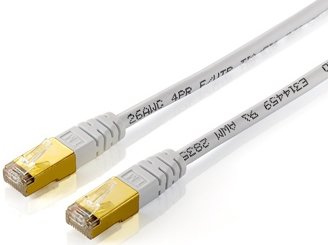Equip Network Cable CAT.5E F/UTP 2x RJ45 10.00M White — image 1