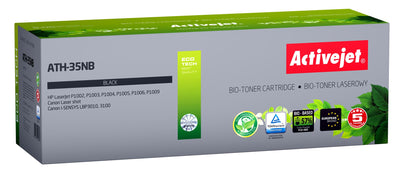 Activejet Bio Toner ATH-35NB Printers HP, Canon, Spare Part HP 35A CB435A, Canon CRG-712 Supremo 1800 Páginas  — image 1