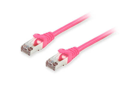 Equip Network Cable CAT.6A S FTP 2x RJ45 20.00M Pink Lszh — image 1