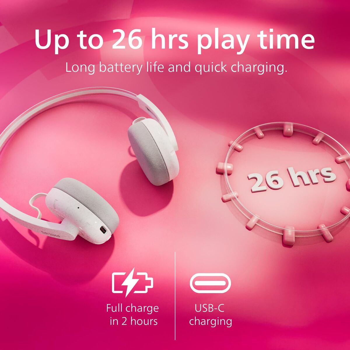 Philips Headphones Philips Tah2000Wt White