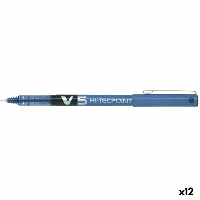 Liquid ink pen Pilot V-5 Blue 0,5 mm 0,3 mm (12 Units)