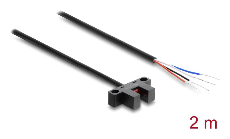 Delock Barrera Fotoeléctrica Horquilla 5MM Type K With 4 X Offenen Extremos Cable Pnp L D Conmutable 2M