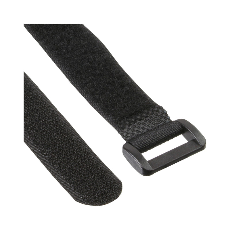 Inline Cable Strips Hook And Bucle 20X200MM 10 Units Black