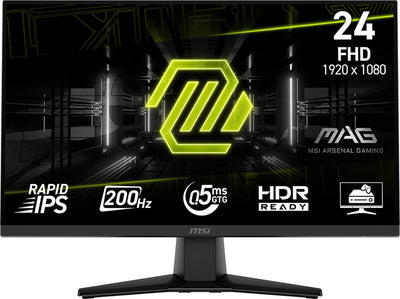 MSI Monitor LCD Mag 242F 23.8 Gaming Matte Panel IPS 1920X1080 16:9 200HZ 0.5 Ms Colour Black MAG242F — image 1