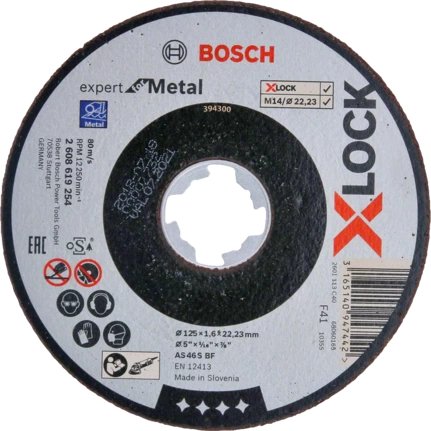 Bosch Drive Corte X-lock Expert For Metal 125MM Recto 2608619254