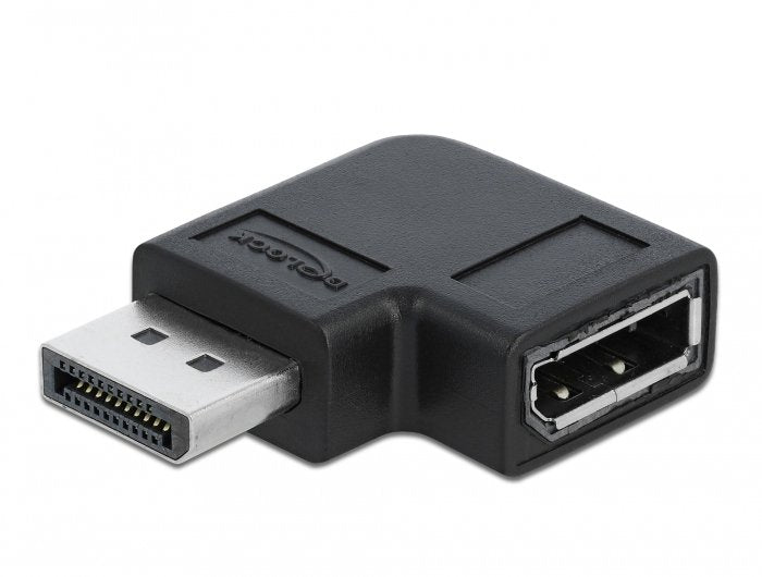 Delock DisplayPort 1.4 Adapter Male a Female 90° Links Angular 8K 60 HZ