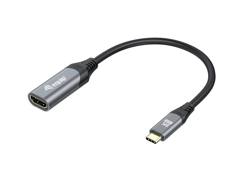 Equip 133492 Adapter USB-C - HDMI 2.1 8K60HZ 0.15M Black Grey